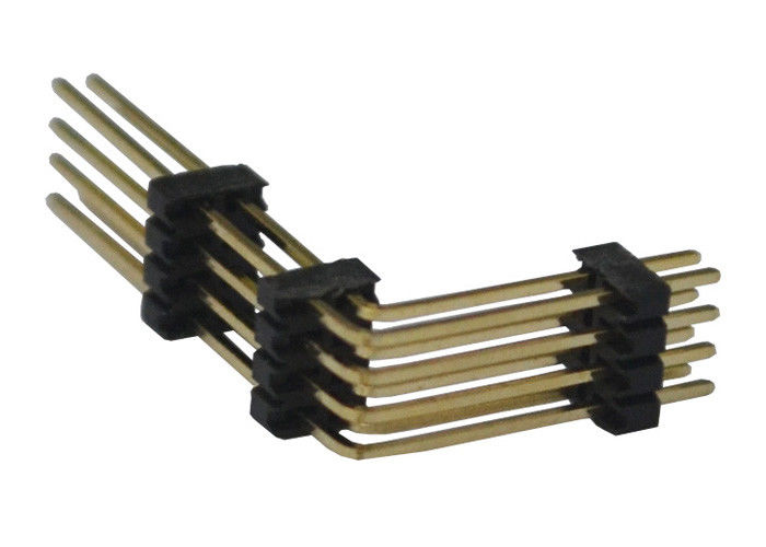 Zwarte 8 Schakelaar 1.27mm Twee Rij Rechte hoek Drie van de Speldkopbal Plastiek