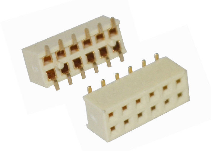 12 van de Schakelaar Vrouwelijk PCB van de speldkopbal van de de Schakelaar Dubbel Rij Type 2.0mm van SMT Hoogte