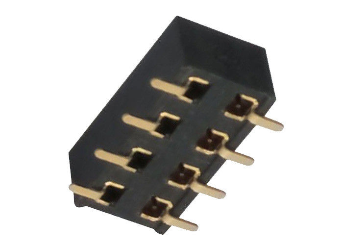 90 van de de Kopbalconnector2.54 Mm Dubbele Rij van de Graad zet de Vrouwelijke Speld Oppervlakte van SMT Speldkopbal op