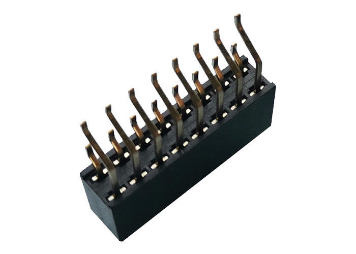 Horizontale Dubbele Schakelaar 2.54mm SMT-Type 16 van de Rij Vrouwelijke Kopbal Speld