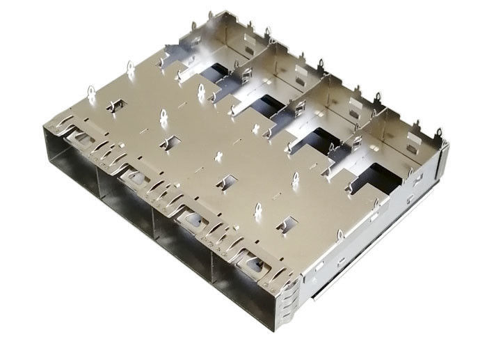 4 van de de Havenschakelaar van havenssfp van de het Koperlegering de Kooi Materieel EMI Schild voor 10G Ethernet