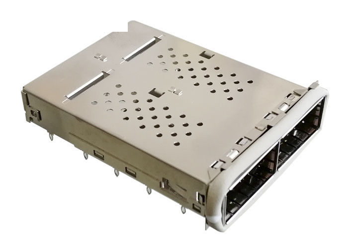 QSFP14 SFP-Kooischakelaar 2 Haven 1x2 Ganged 40G Ethernet die met EMI Pakking wordt toegepast