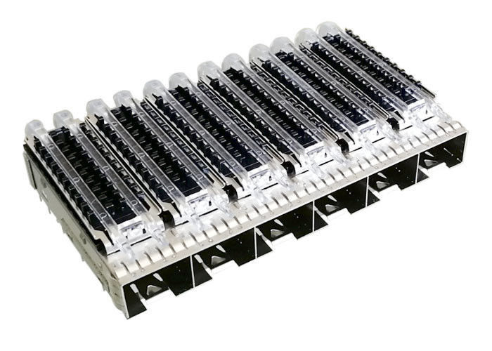 Op de Kooischakelaar 1 X 6 Ganged van SFP van de Kooi Hoogste Oppervlakte met de Lichte Pijpen van Heatsink