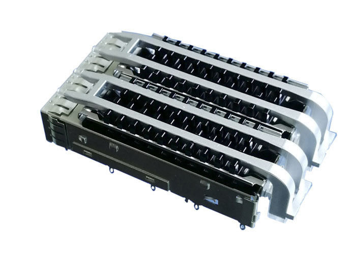 Van pers de Geschikte 2 Havens Vrouwelijke SFP Kooi van Ganged met de Lichte Pijpen van Heatsink